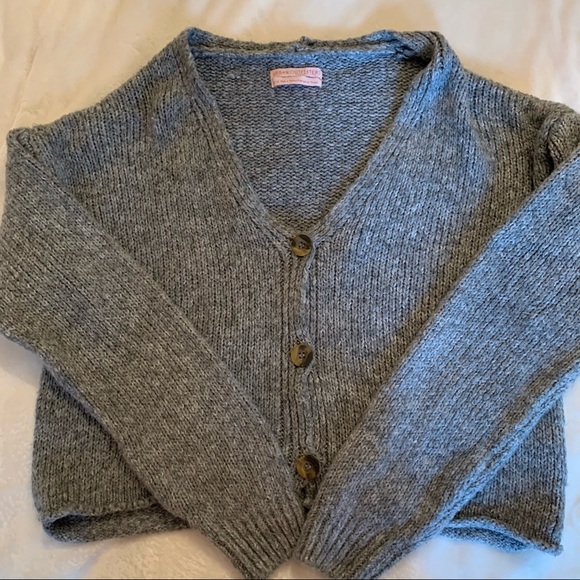 Urban Outfitters Sweaters - Urban outfitters knit cardigan size medium grey